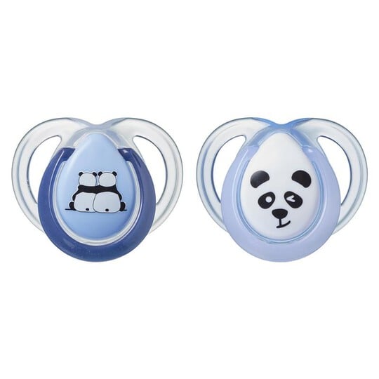Tommee Tippee Closer to Nature Any Time Soothers 0-6 months (2 Pack) - White image number 2